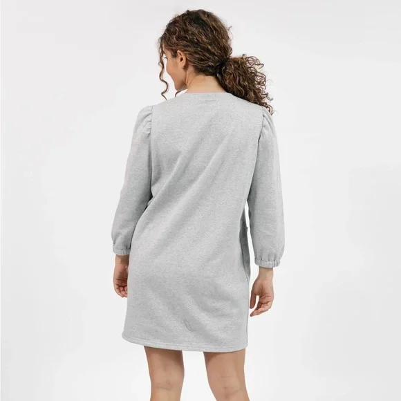 Smash + Tess PARKER MINI DRESS IN HEATHER GREY LUREX - Picture 3 of 3